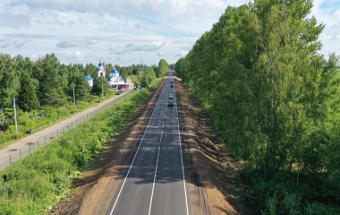 Ремонт двух участков дороги Ярославль – Любим завершаем на месяц раньше срока.