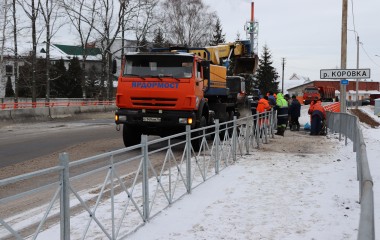 Завершили реконструкцию моста через реку Коровку в Рыбинском районе.