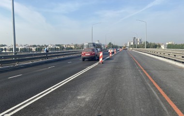 Ремонт Октябрьского моста близится к завершению.